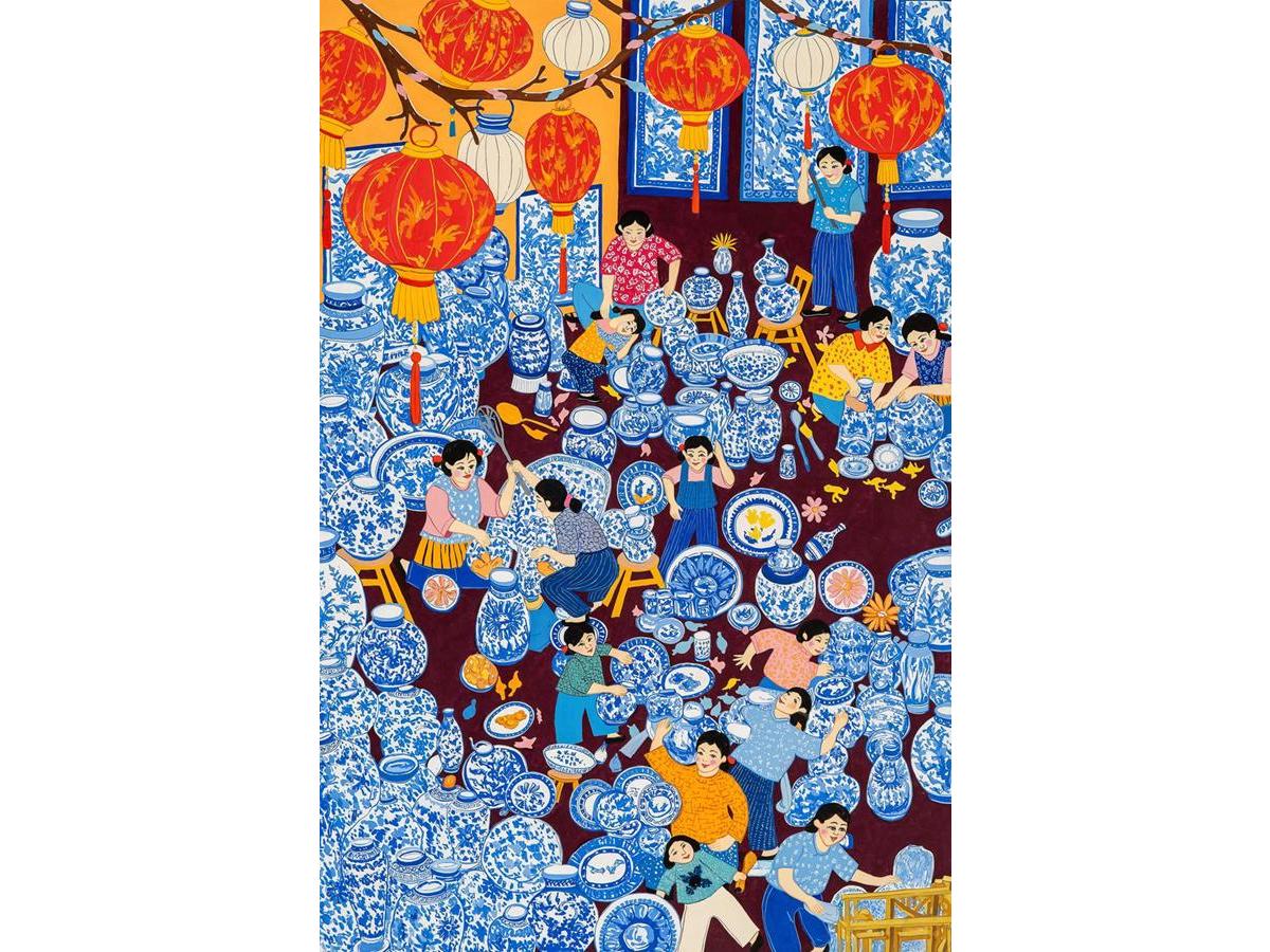 曾虎亮：红灯照见青花篮
