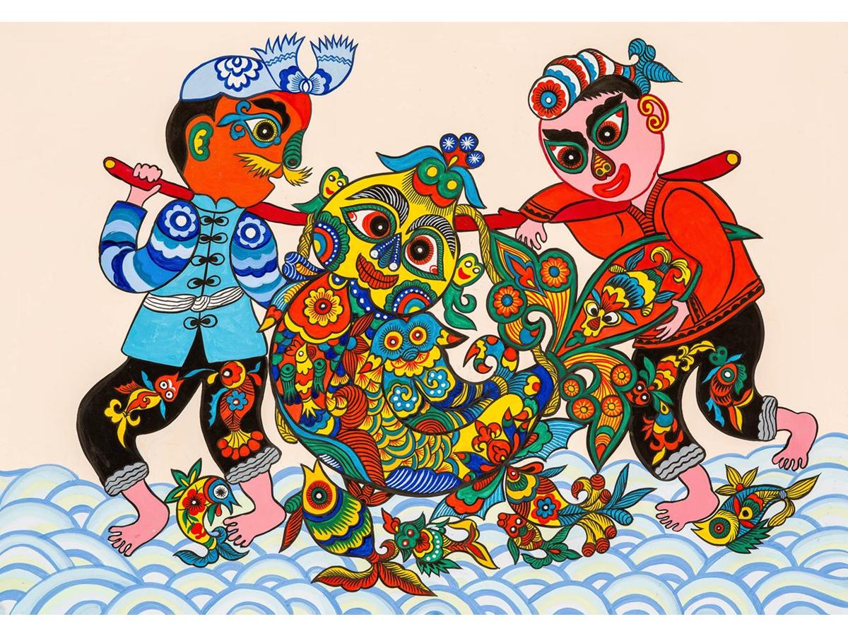 韩树叶：年年有余
