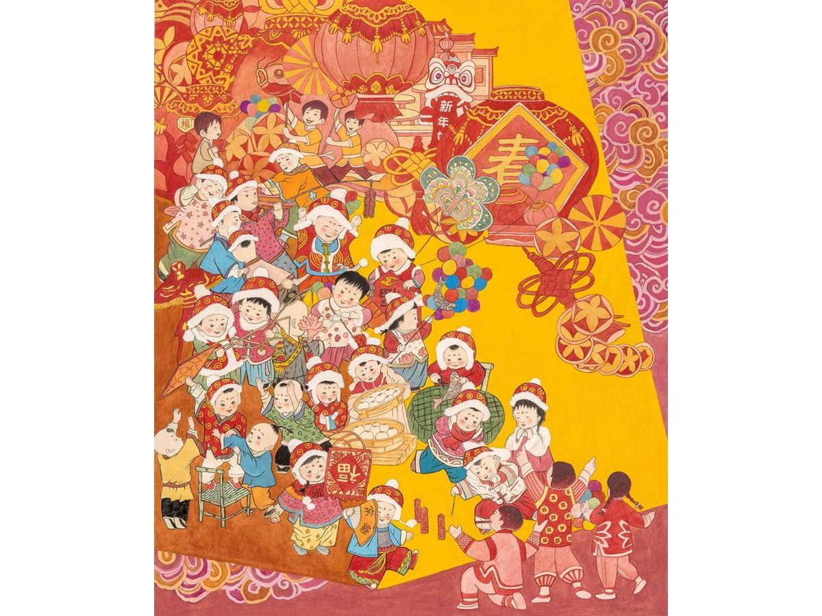 李海生：福娃闹春
