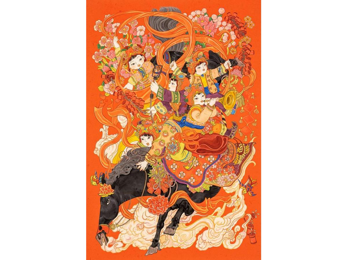 王奕驰：福娃乘俊闹新春
