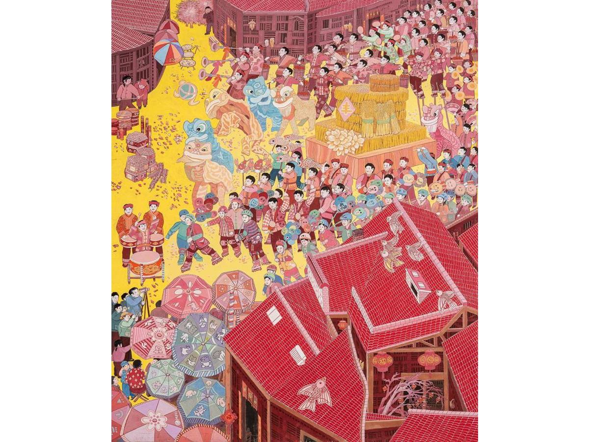 许亚平：锣鼓金车舞丰年
